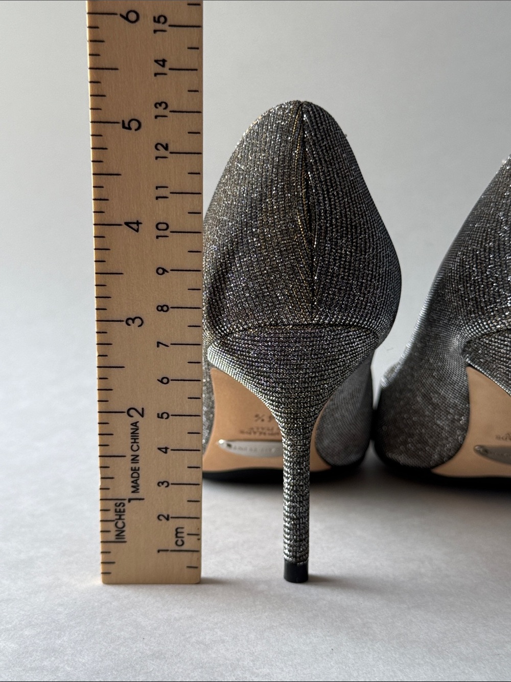 BRAND NEW - Sarah Flint Perfect Pump 85 in Gunmetal Lame. Pointed-Toe Pumps. - Picture 9 of 16